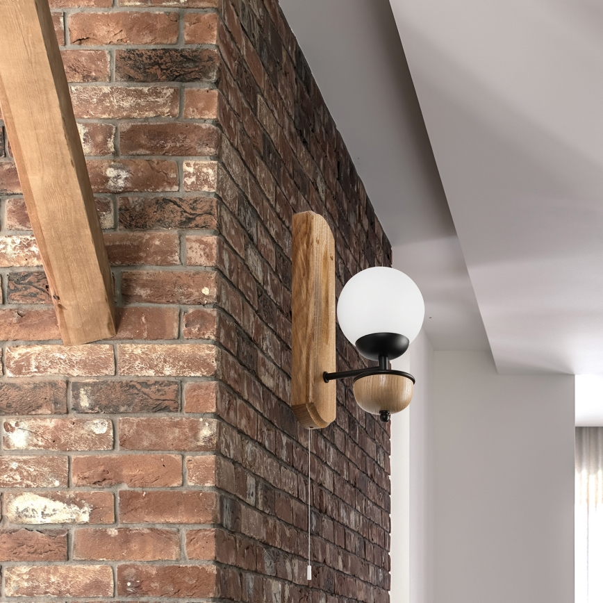 Brilagi - Nástenné svietidlo COTTAGE 1xG9/40W/230V dub/biela