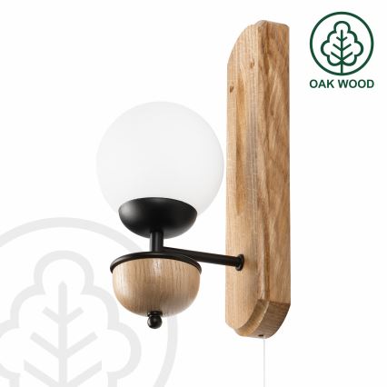 Brilagi - Nástenné svietidlo COTTAGE 1xG9/40W/230V dub/biela