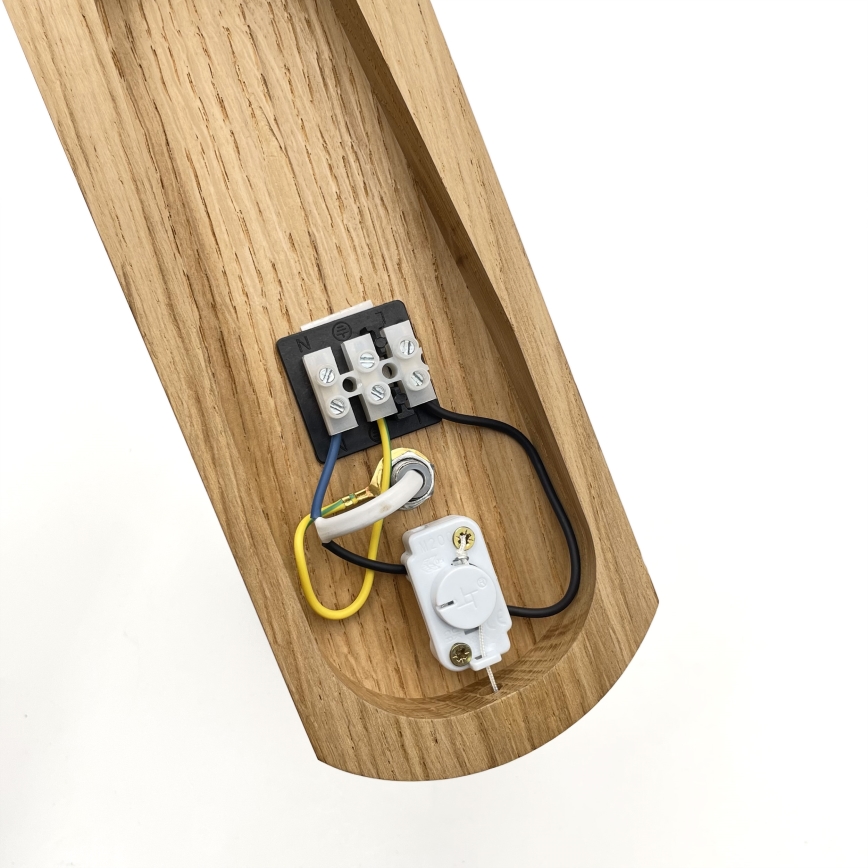 Brilagi - Nástenné svietidlo COTTAGE 1xG9/40W/230V dub/biela