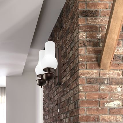 Brilagi - Nástenné svietidlo COTTAGE 2xE14/40W/230V buk/biela