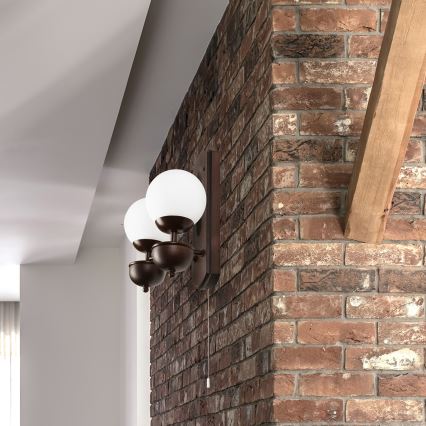 Brilagi - Nástenné svietidlo COTTAGE 2xG9/40W/230V buk/biela