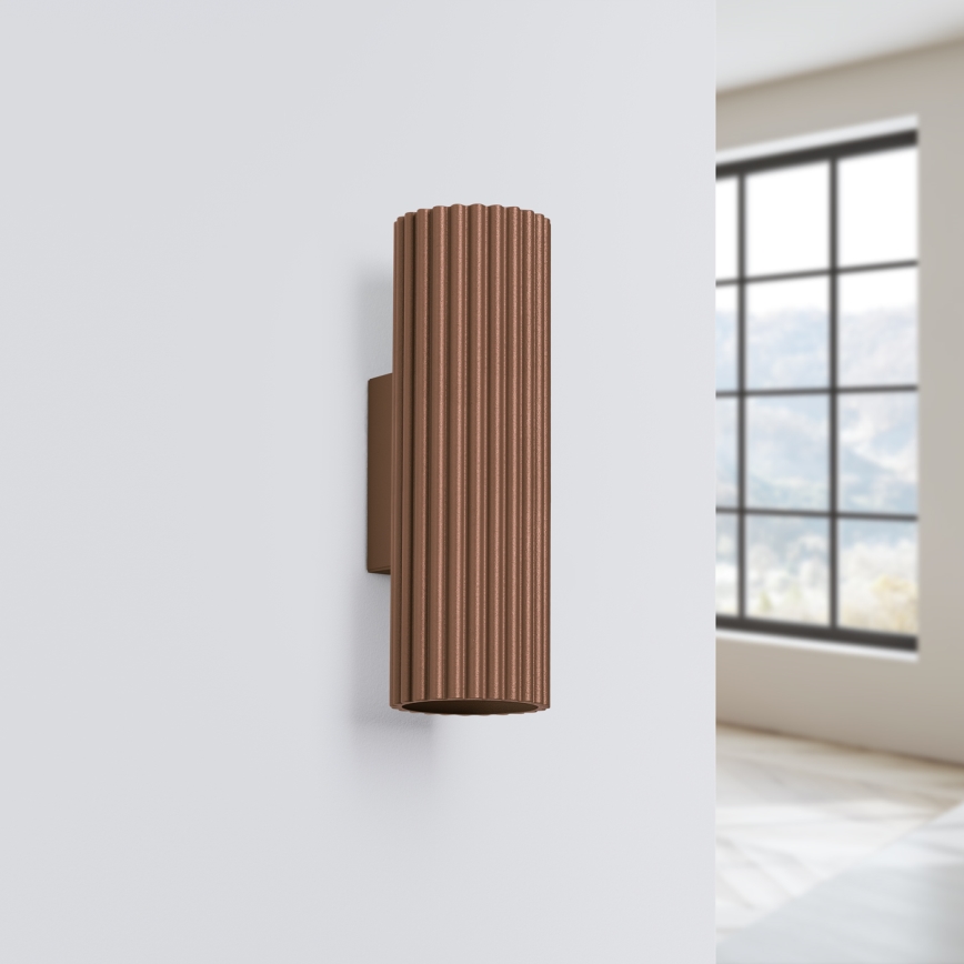 Brilagi - Nástenné svietidlo CRESTO 2xGU10/10W/230V 20 cm hnedé