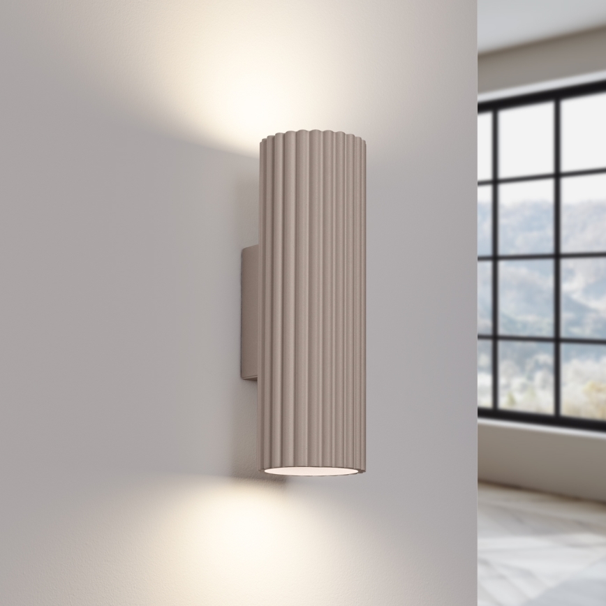 Brilagi - Nástenné svietidlo CRESTO 2xGU10/10W/230V 30 cm taupe