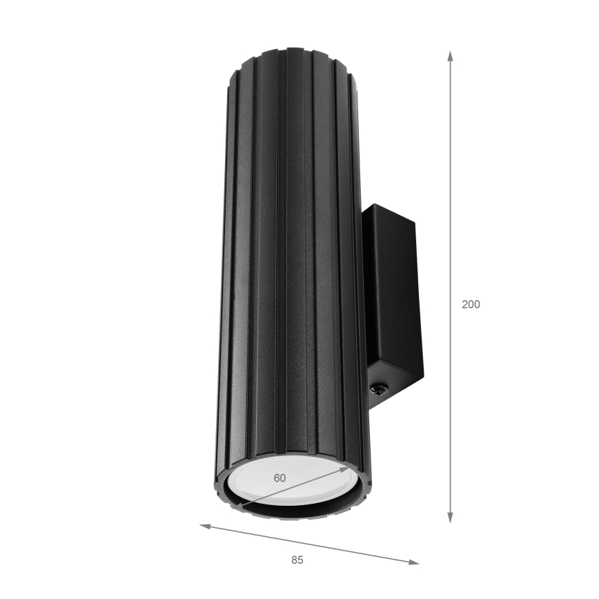Brilagi - Nástenné svietidlo CRISPINA 2xGU10/10W/230V 20 cm čierne