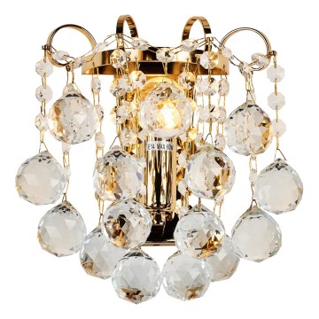 Brilagi - Nástenné svietidlo CRYSTAL 1xE14/60W/230V zlatá