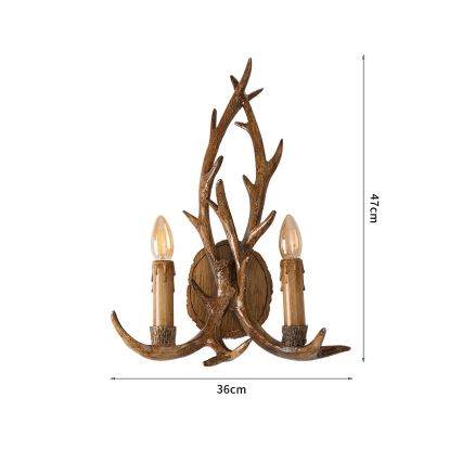 Brilagi - Nástenné svietidlo DEER 2xE14/10W/230V