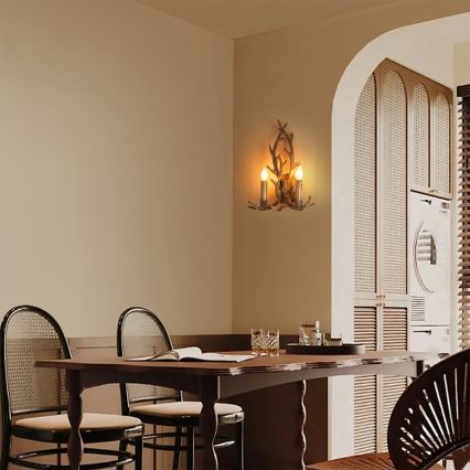 Brilagi - Nástenné svietidlo DEER 2xE14/10W/230V parohy