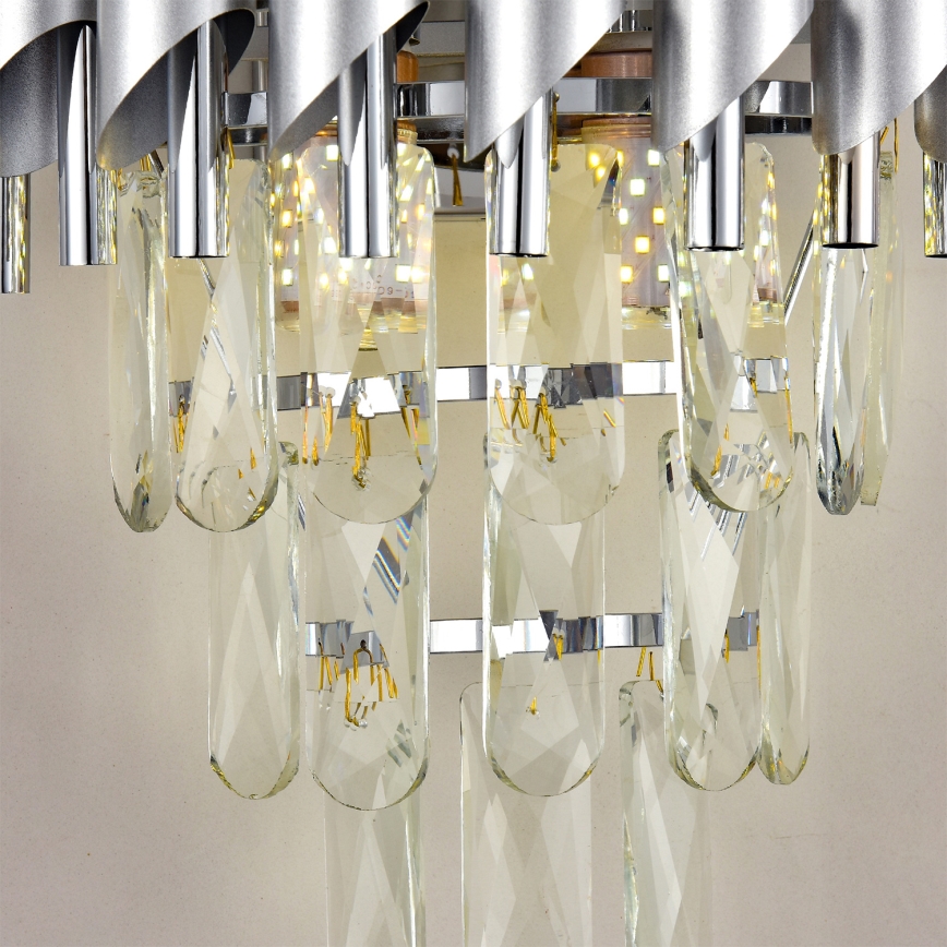 Brilagi - Nástenné svietidlo ECLIPSE 2xE14/10W/230V strieborné