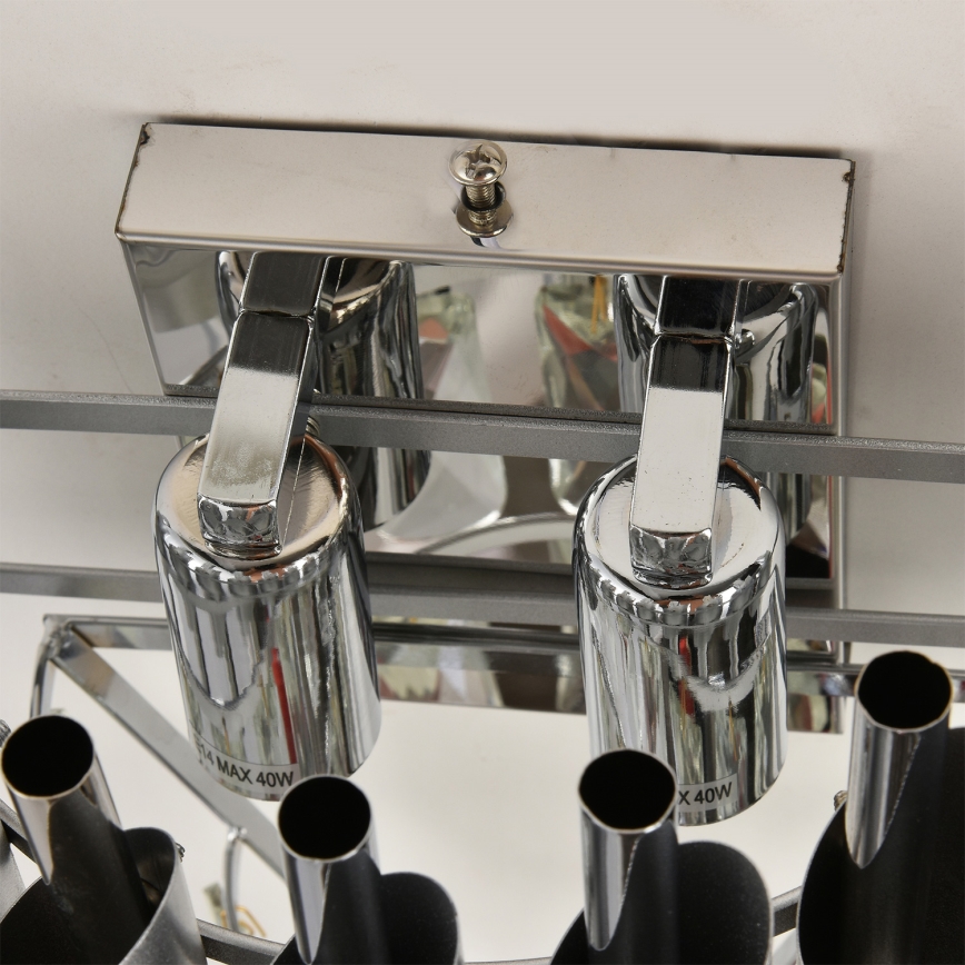 Brilagi - Nástenné svietidlo ECLIPSE 2xE14/10W/230V strieborné