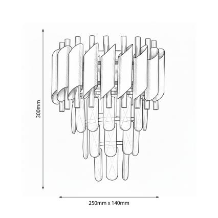 Brilagi - Nástenné svietidlo ECLIPSE 2xE14/10W/230V zlaté