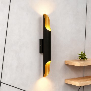 Brilagi - Nástenné svietidlo KALMAR 2xE27/40W/230V čierna/bronzová