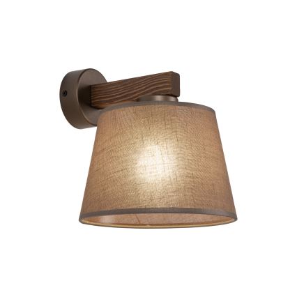 Brilagi - Nástenné svietidlo LATTE 1xE27/60W/230V borovica/hnedá