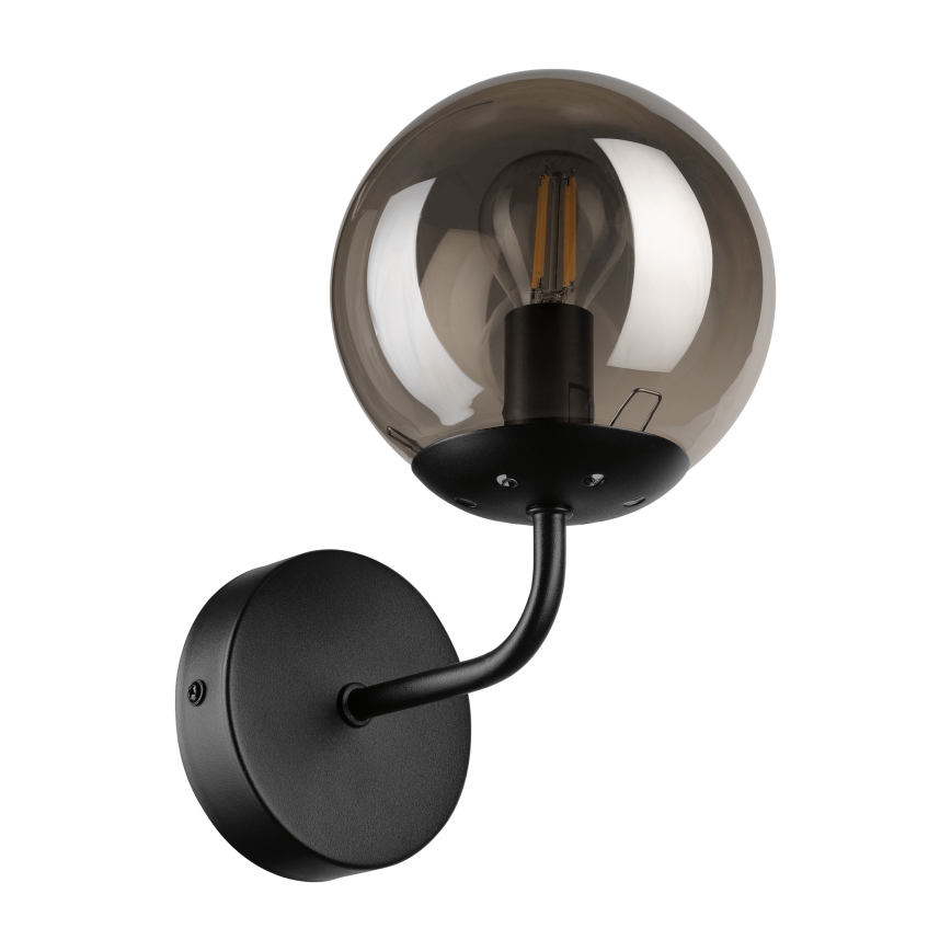 Brilagi - Nástenné svietidlo MALIVA 1xE14/15W/230V čierne/dymové