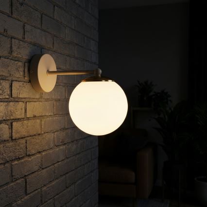 Brilagi - Nástenné svietidlo MILO ECRU 1xE27/60W/230V béžová/zlatá