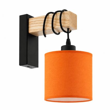 BRILAGI - Nástenné svietidlo NUBILA 1xE27/60W/230V hnedá/čierna/oranžová