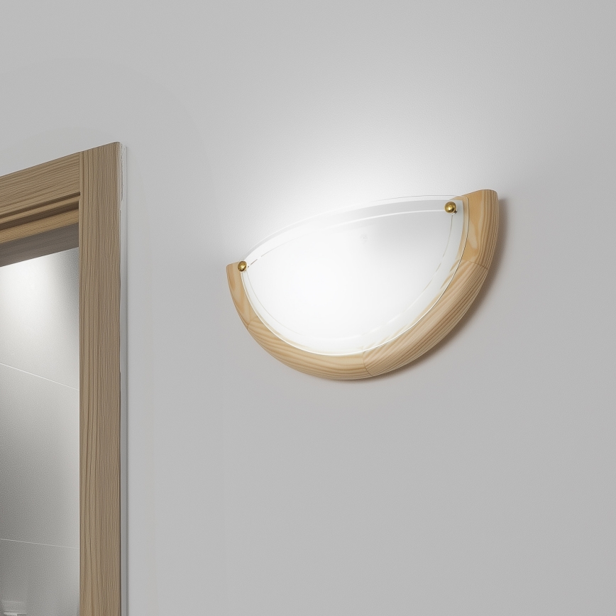 Brilagi - Nástenné svietidlo ORBIS 1xE27/60W/230V 30 cm borovica