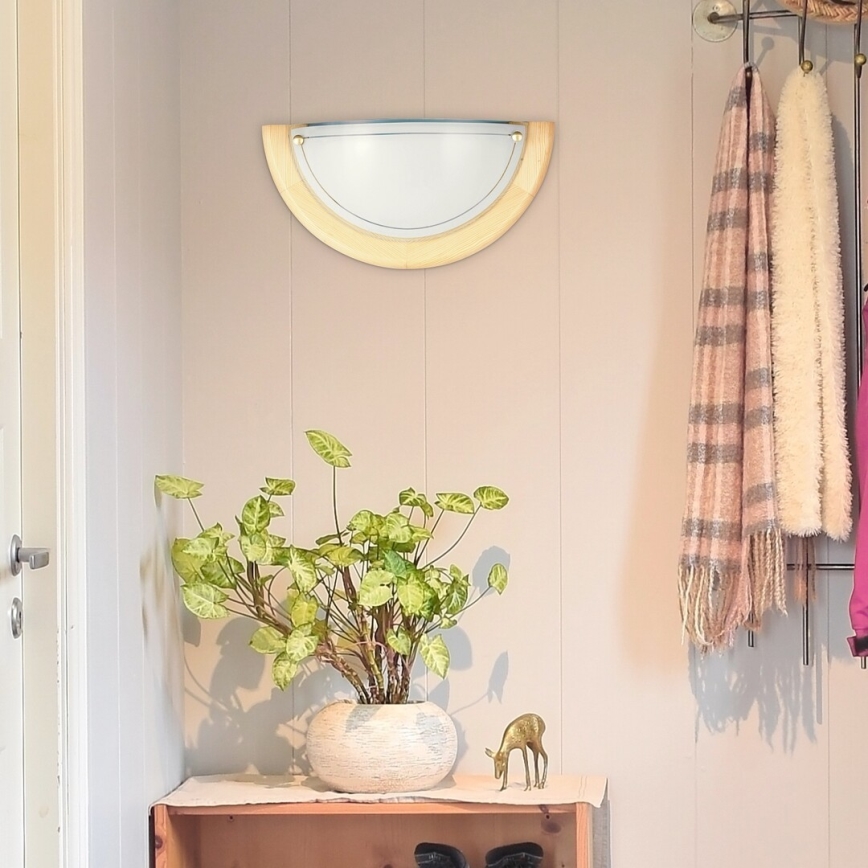 Brilagi - Nástenné svietidlo ORBIS 1xE27/60W/230V 30 cm borovica