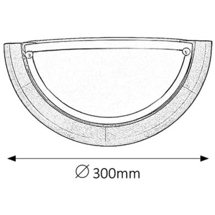 Brilagi - Nástenné svietidlo ORBIS 1xE27/60W/230V 30 cm borovica