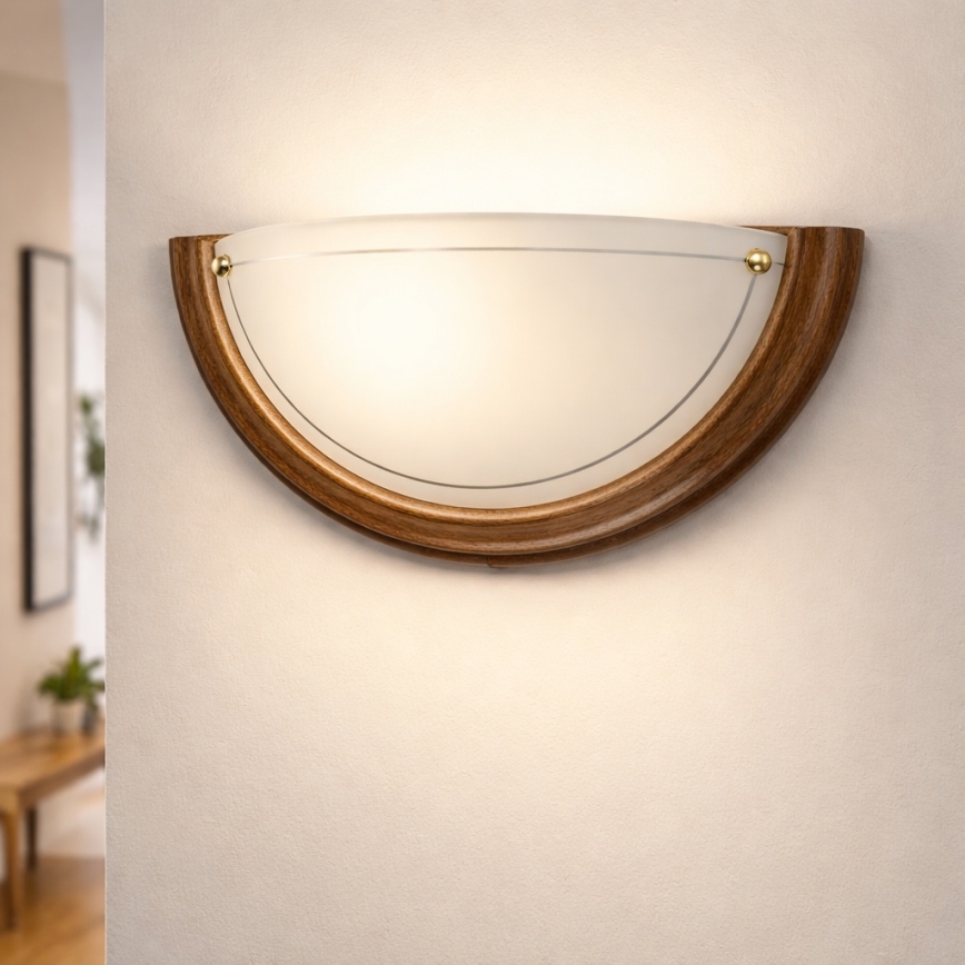 Brilagi - Nástenné svietidlo ORBIS 1xE27/60W/230V 30 cm borovica