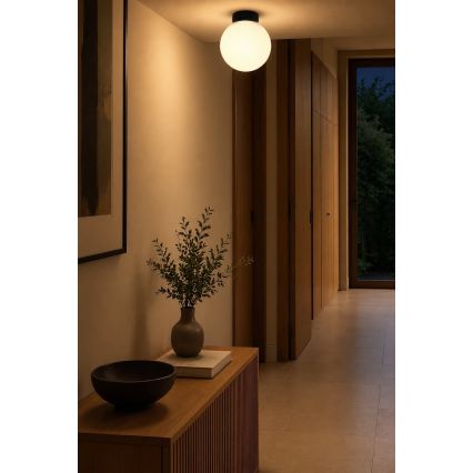 BRILAGI - Nástenné svietidlo POLOS 1xE27/40W/230V pr. 20 cm čierna