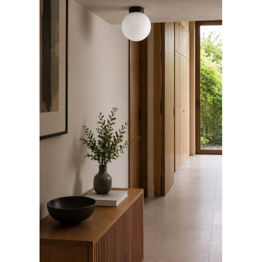 BRILAGI - Nástenné svietidlo POLOS 1xE27/40W/230V pr. 20 cm čierna