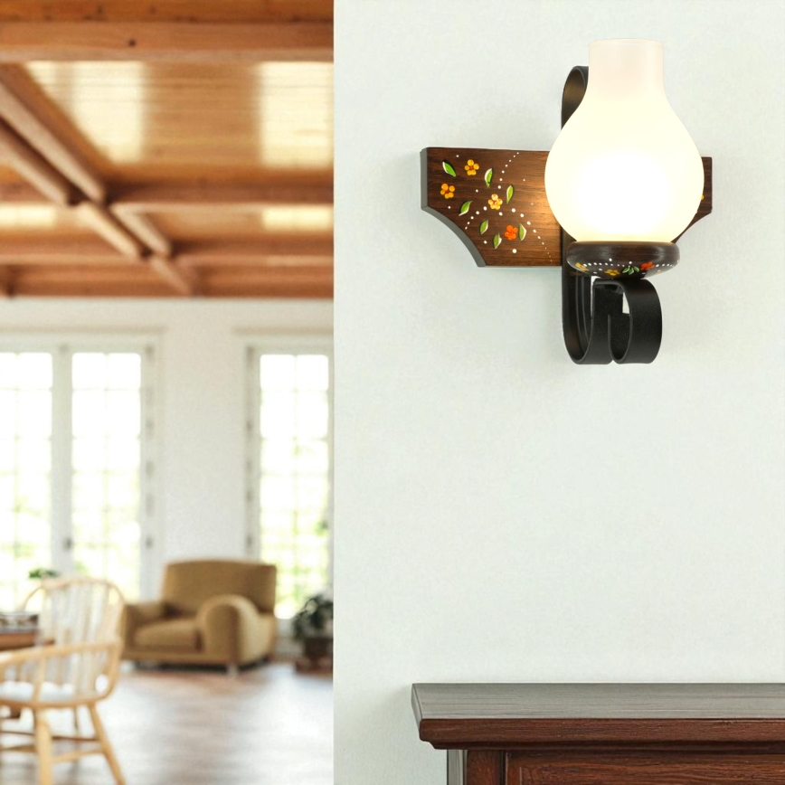 Brilagi - Nástenné svietidlo QUEEN 1xE14/40W/230V buk/wenge