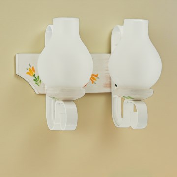 Brilagi - Nástenné svietidlo QUEEN 2xE14/40W/230V buk/krémová