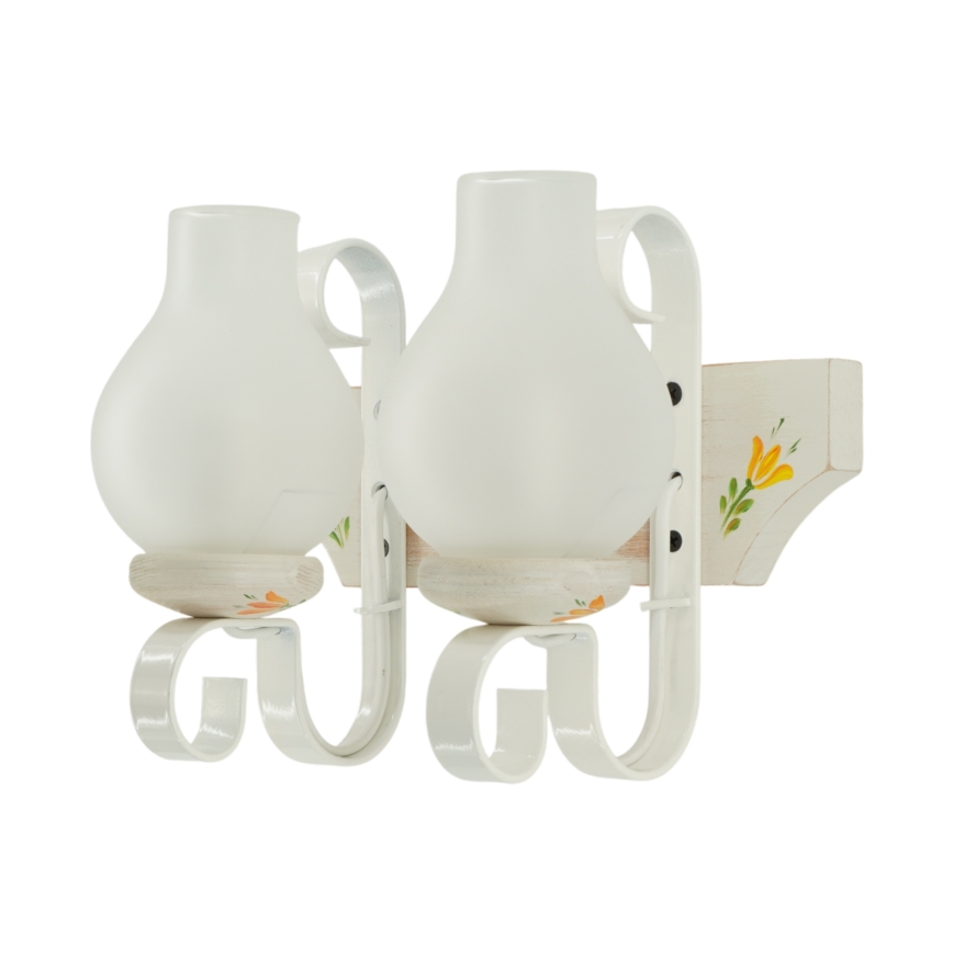 Brilagi - Nástenné svietidlo QUEEN 2xE14/40W/230V buk/krémová