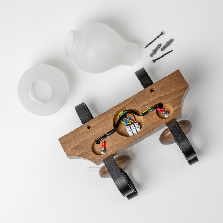 Brilagi - Nástenné svietidlo QUEEN 2xE14/40W/230V buk/orech