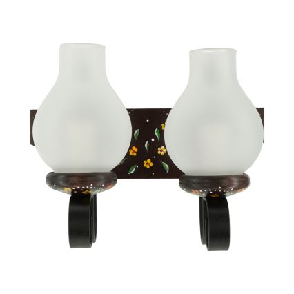 Brilagi - Nástenné svietidlo QUEEN 2xE14/40W/230V buk/wenge