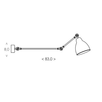 BRILAGI - Nástenné svietidlo QUILL 1xE27/40W/230V 83 cm béžové
