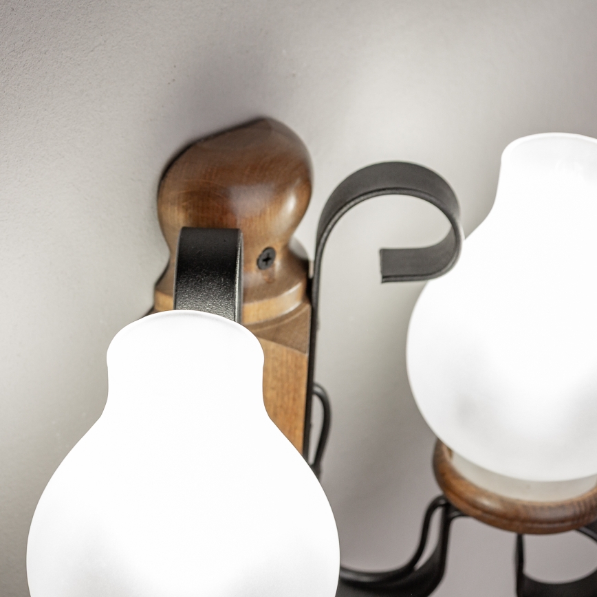 Brilagi - Nástenné svietidlo RUSTIC 2xE14/40W/230V buk/orech