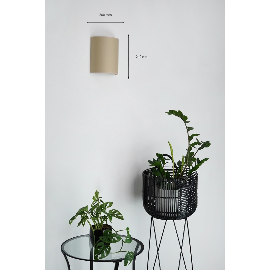 Brilagi - Nástenné svietidlo SEMI 1xE27/15W/230V béžová