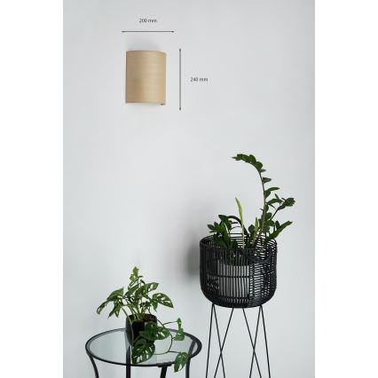 Brilagi - Nástenné svietidlo SEMI 1xE27/15W/230V béžová