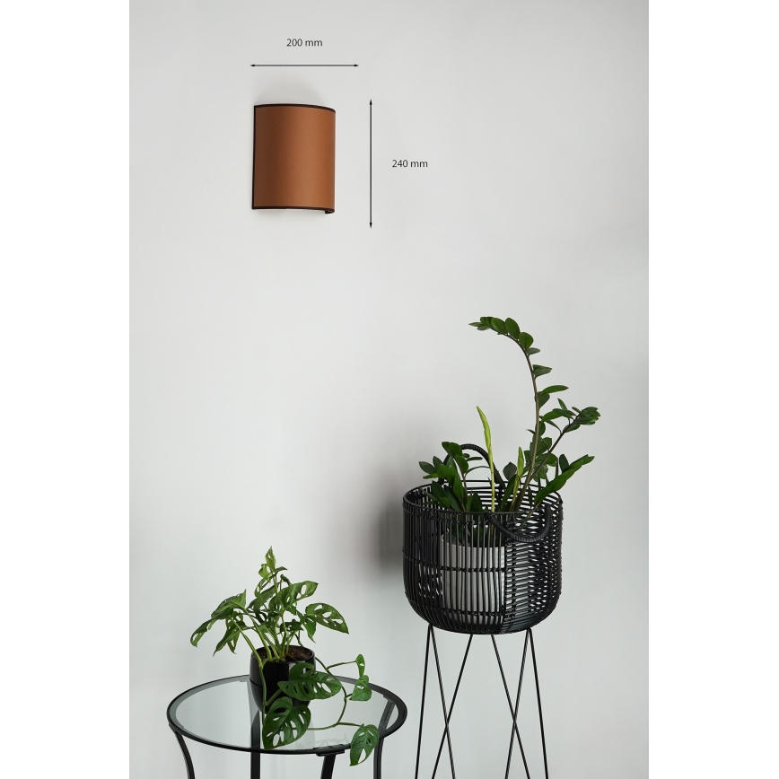 Brilagi - Nástenné svietidlo SEMI 1xE27/15W/230V hnedá
