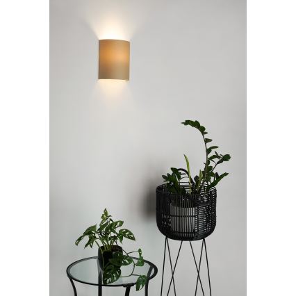 Brilagi - Nástenné svietidlo SEMI 1xE27/15W/230V pr. 20 cm béžová