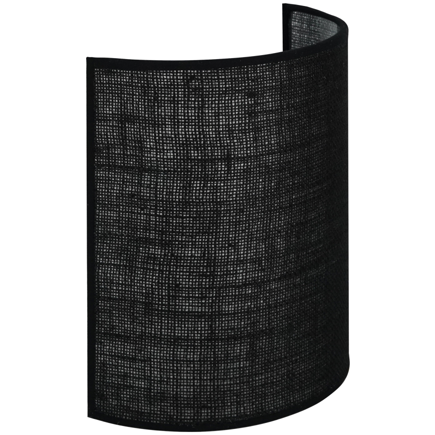 Brilagi - Nástenné svietidlo SEMI 1xE27/15W/230V pr. 20 cm čierna