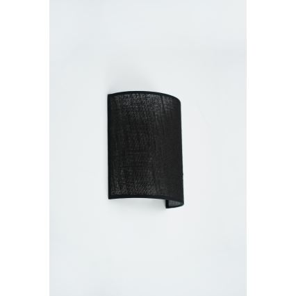 Brilagi - Nástenné svietidlo SEMI 1xE27/15W/230V pr. 20 cm čierna