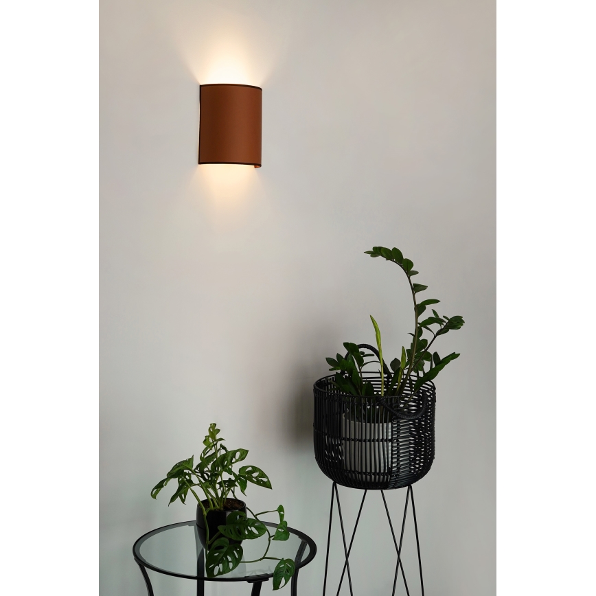 Brilagi - Nástenné svietidlo SEMI 1xE27/15W/230V pr. 20 cm hnedá