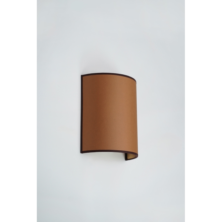 Brilagi - Nástenné svietidlo SEMI 1xE27/15W/230V pr. 20 cm hnedá