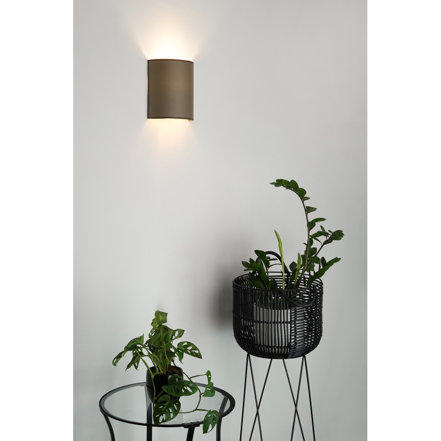 Brilagi - Nástenné svietidlo SEMI 1xE27/15W/230V pr. 20 cm hnedá