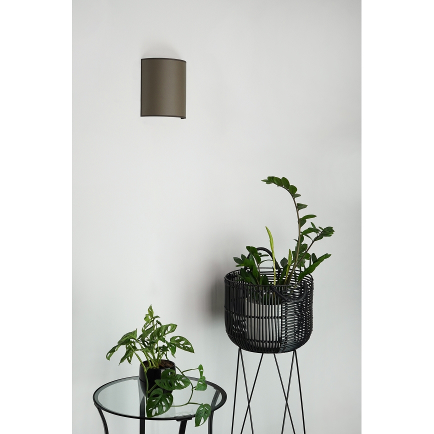 Brilagi - Nástenné svietidlo SEMI 1xE27/15W/230V pr. 20 cm hnedá