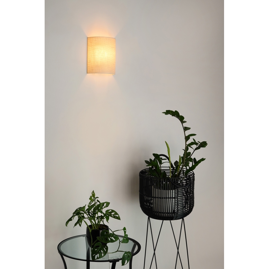 Brilagi - Nástenné svietidlo SEMI 1xE27/15W/230V pr. 20 cm krémová
