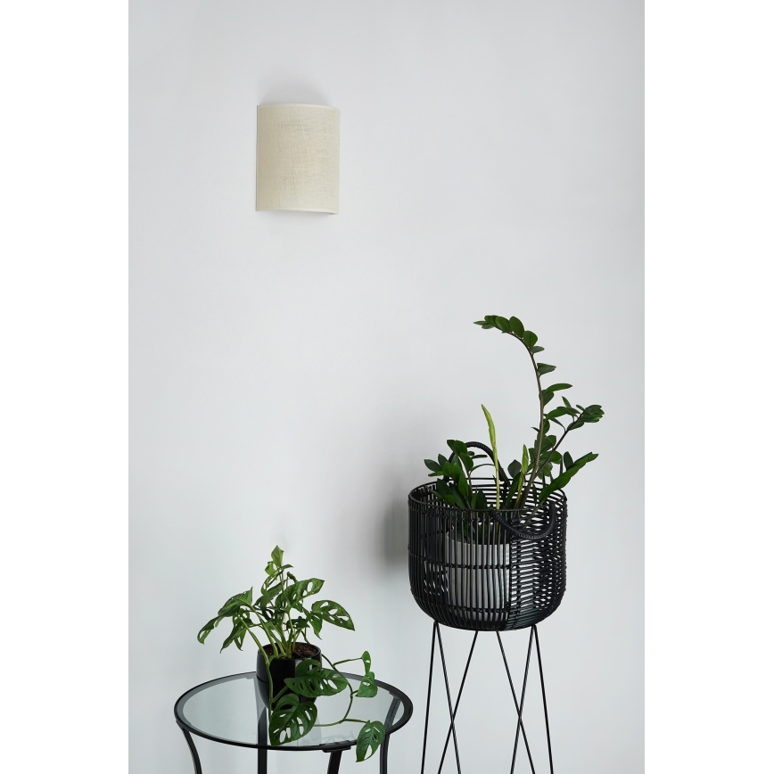 Brilagi - Nástenné svietidlo SEMI 1xE27/15W/230V pr. 20 cm krémová