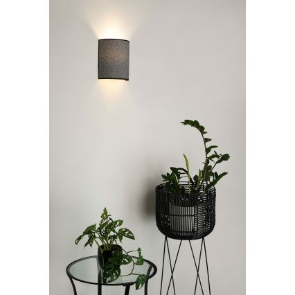 Brilagi - Nástenné svietidlo SEMI 1xE27/15W/230V pr. 20 cm šedá