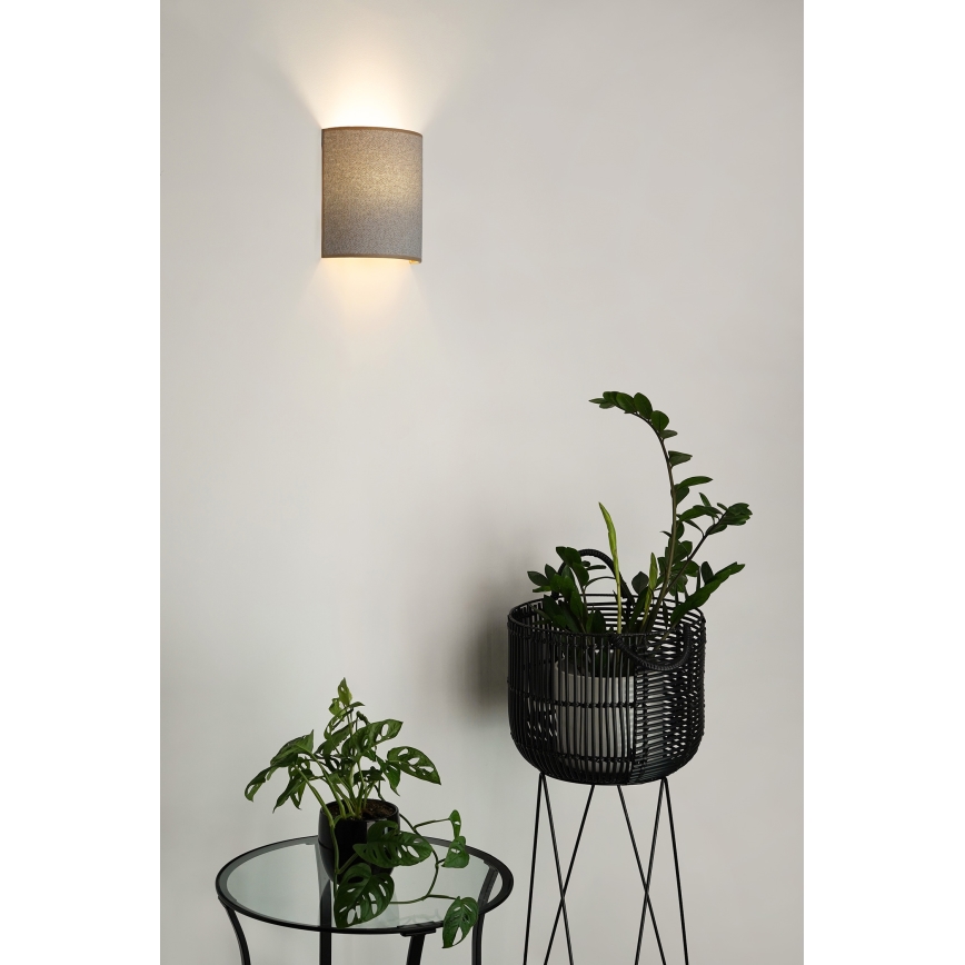 Brilagi - Nástenné svietidlo SEMI 1xE27/15W/230V pr. 20 cm svetlošedá
