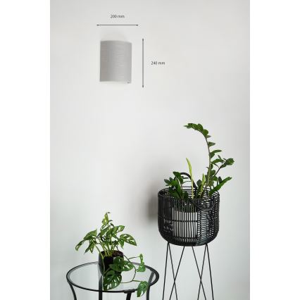 Brilagi - Nástenné svietidlo SEMI 1xE27/15W/230V šedá