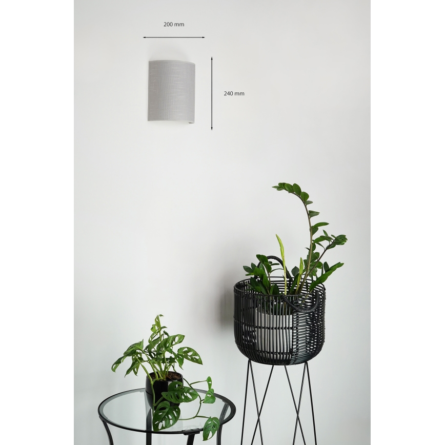 Brilagi - Nástenné svietidlo SEMI 1xE27/15W/230V šedá