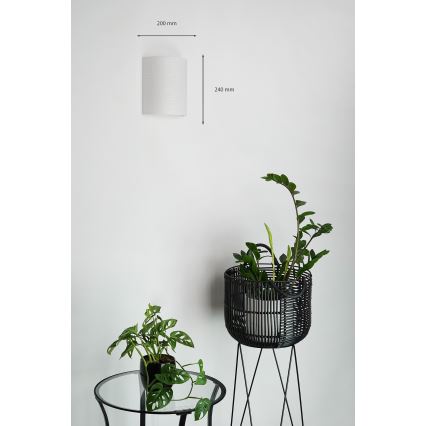 Brilagi - Nástenné svietidlo SEMI 1xE27/15W/230V svetlošedá
