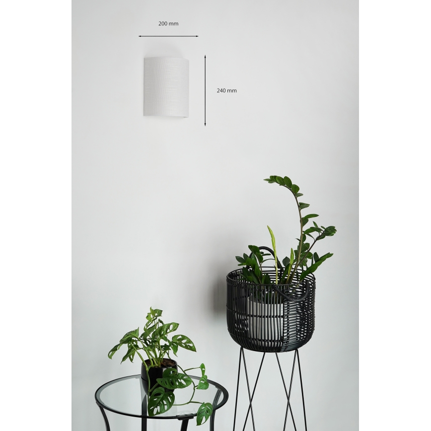 Brilagi - Nástenné svietidlo SEMI 1xE27/15W/230V svetlošedá